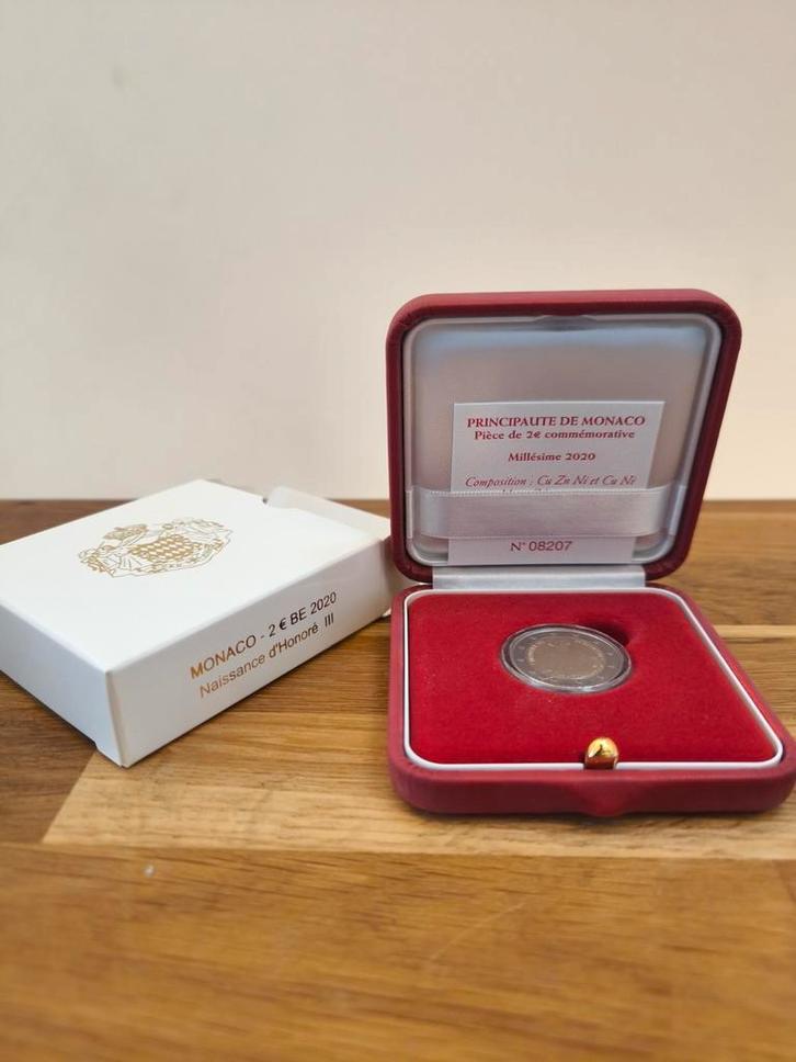 2 euro commémorative BE Monaco 2020, Timbres & Monnaies, Monnaies | Europe | Monnaies euro, Monaco, Enlèvement
