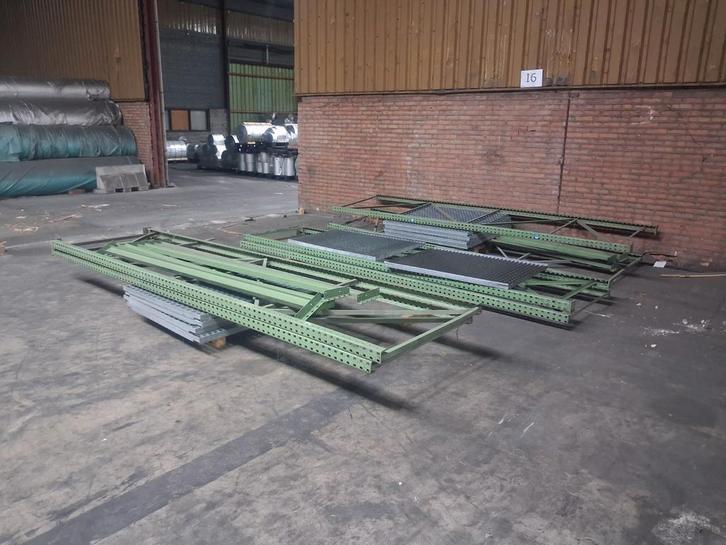 Palletstelling magazijnrek 2.7m breed zelf samen te stellen, Doe-het-zelf en Bouw, Metalen, Zo goed als nieuw, Ophalen
