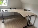 In hoogte verstelbaar bureau, Huis en Inrichting, Bureaus, Ophalen, In hoogte verstelbaar, Zo goed als nieuw, Bureau