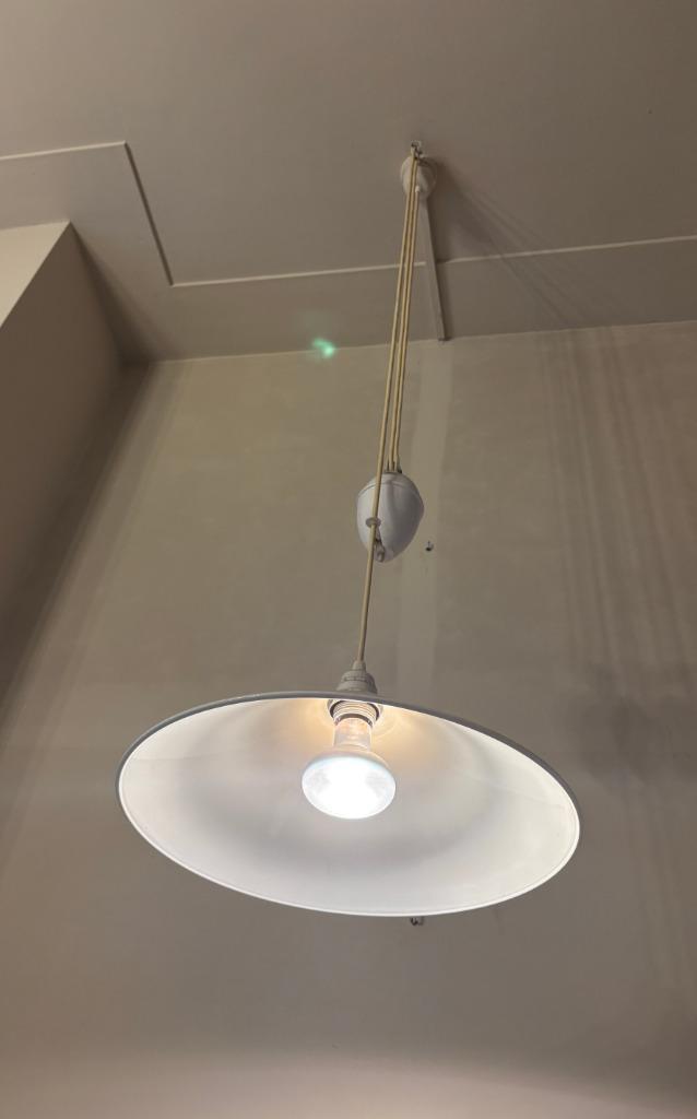 Deux Lampes  à suspension avce hauteur réglable en métal, Huis en Inrichting, Lampen | Hanglampen, Metaal, Ophalen of Verzenden