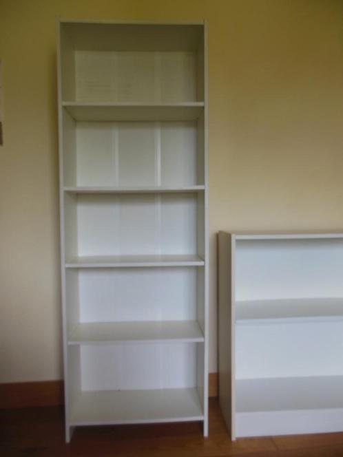Wit smal boekenkastje met 5 planken - ong. 1m70 hoog, Huis en Inrichting, Kasten | Boekenkasten, Gebruikt, 50 tot 100 cm, 150 tot 200 cm