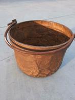 Antieke koperen ketel 40cm diameter, Ophalen, Koper