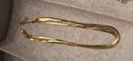 Collier Bijoux Victoria IP Gold 4 mailles plates., Handtassen en Accessoires, Ophalen of Verzenden, Zo goed als nieuw