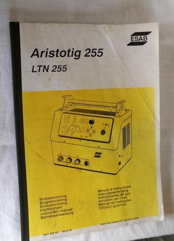 Boek Aristotig 255 LTN 255 gebruiksaanwijzing beschikbaar voor biedingen