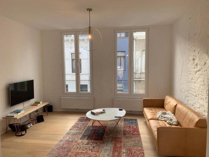 Lederen 3.5-zits Sofa - Jens - Cognac (Ophalen Limburg), Huis en Inrichting, Zetels | Zetels, Zo goed als nieuw, Rechte bank, 200 tot 250 cm