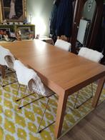 Table 6 personnes avec rallonges, Ophalen, Eikenhout, 50 tot 100 cm, Zo goed als nieuw