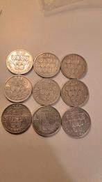 Belgie 9 x 50 fr leopold III AG, Enlèvement ou Envoi