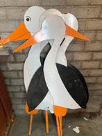 Metalen ooievaar, Kinderen en Baby's, Ophalen, Gebruikt, Geboortebord