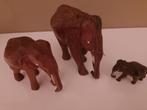 Houten gesculteerde olifanten, 3 stuks, Antiek en Kunst, Curiosa en Brocante, Ophalen of Verzenden