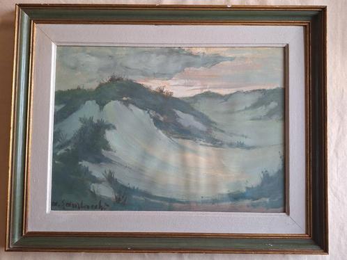Expressionisme: Duinenlandschap aan Belgische kust Lambrecht, Antiek en Kunst, Kunst | Schilderijen | Klassiek, Ophalen of Verzenden