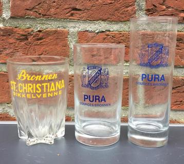Lot de 4 verres Dikkelvenne-Gavere, Enlèvement ou Envoi, Utilisé, Ustensile