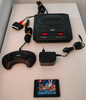 Sega Mega Drive 2 met Sonic 3 en controller