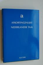 Afkortingenlijst Nederlandse taal, Ophalen of Verzenden, Nederlands