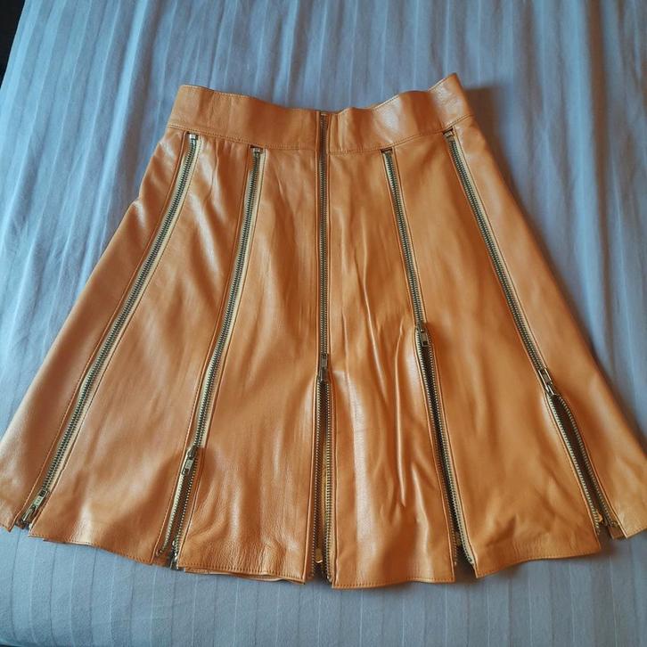 ELLA SINGH Couture*LEDEREN MINIROK*SMALL*NIEUW*, Kleding | Dames, Rokken, Nieuw, Maat 36 (S), Geel, Boven de knie, Ophalen