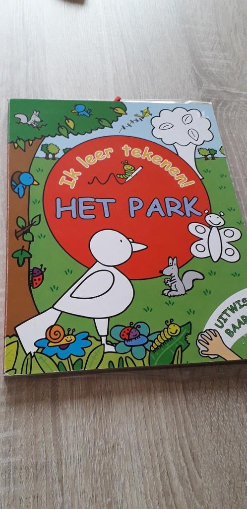 Tekenen in vakjes, thema 'Het park', Livres, Livres pour enfants | Jeunesse | Moins de 10 ans, Utilisé, Enlèvement ou Envoi