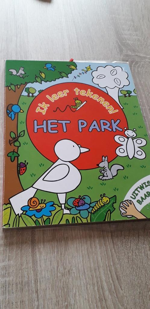 Tekenen in vakjes, thema 'Het park', Boeken, Kinderboeken | Jeugd | onder 10 jaar, Gelezen, Ophalen of Verzenden