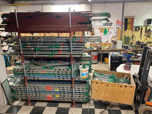 Layher stelling, Doe-het-zelf en Bouw, Steigers, Gebruikt, Gevelsteiger, 5 meter of hoger, Ophalen