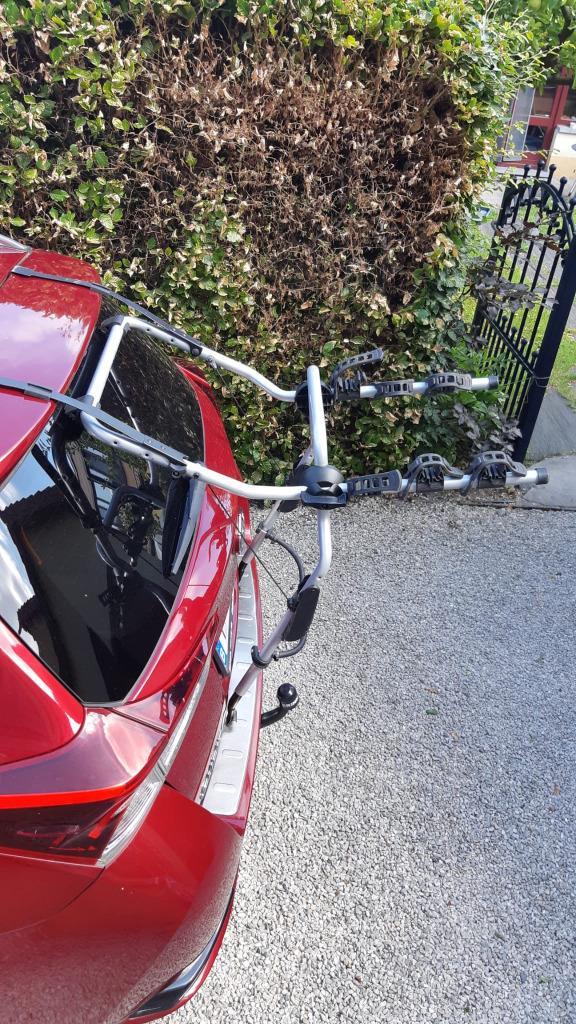 Fietsenhouder, Auto diversen, Fietsendragers, Gebruikt, Achterklepdrager, 2 fietsen, Brede banden, Elektrische fiets, Ophalen