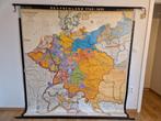 Grote oude schoolkaart Deutschland 1740-1801, Antiek en Kunst, Ophalen