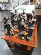 8 bronzen Japanse goden, 43 cm hoog, Brons, Ophalen