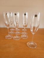 Set van 10 Bohemia kristallen champagneglazen, Verzamelen, Glas en Drinkglazen, Ophalen, Zo goed als nieuw