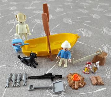 playmobil bootje, man en kind, Ophalen of Verzenden, Gebruikt, Los Playmobil