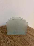 Glazen serviettenhouder, Huis en Inrichting, Ophalen of Verzenden, Gebruikt