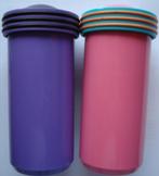 Afsluitbare drinkbeker roze/paars LOT van 2, Huis en Inrichting, Keuken | Tupperware, Beker of Kan, Gebruikt, Paars, Verzenden