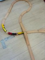Houten treincircuit, 32 stuks, Ophalen of Verzenden, Zo goed als nieuw