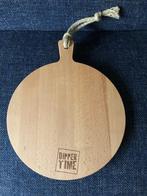 Houten serveerplank rond dipper time 30 cm hout borrelplank, Ophalen of Verzenden, Nieuw
