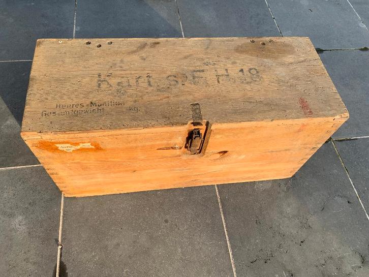 Doos German Kart S.FH 18 WH WO2, Verzamelen, Militaria | Tweede Wereldoorlog, Landmacht, Kist of Geocache, Ophalen