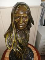 Bronzen indiaan, Antiek en Kunst, Ophalen