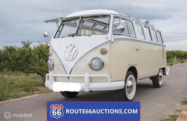 Volkswagen T1 Samba | 1968 | Route 66 Auctions, Auto's, Oldtimers, Bedrijf, Te koop, Volkswagen, Benzine, Overige carrosserie