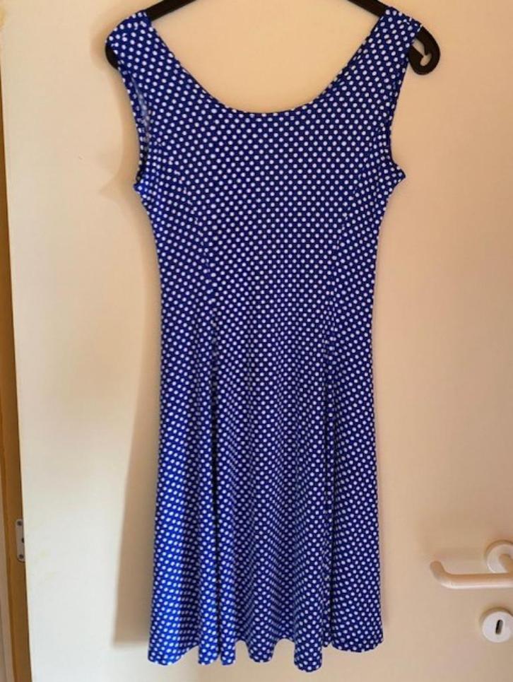 zwierig bolletjes jurkje van: MY LILY'S maat L, Kleding | Dames, Jurken, Zo goed als nieuw, Maat 42/44 (L), Overige kleuren, Ophalen of Verzenden