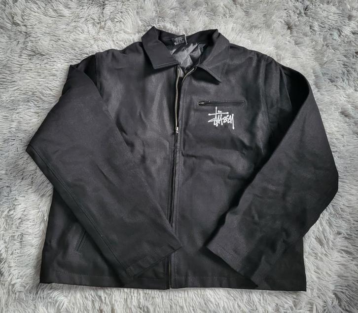 Veste Stüssy Canvas Noire - Taille L - Neuf, Vêtements | Hommes, Pulls & Vestes, Neuf, Taille 52/54 (L), Noir, Enlèvement ou Envoi