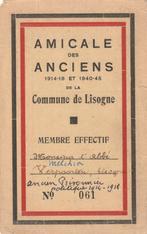 Amicale des Anciens 1914-1918 de la Commune de Lisogne, Verzamelen, Militaria | Algemeen, Ophalen of Verzenden