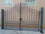 Mooie gegalvaniseerde poort met zij hekwerk, Tuin en Terras, Ophalen, Gebruikt