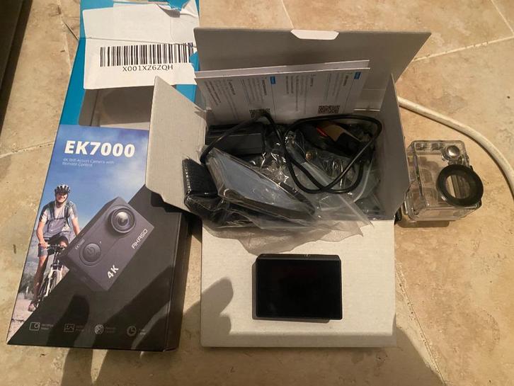 camera Akaso EK7000, Audio, Tv en Foto, Videocamera's Digitaal, Nieuw, Camera, Geheugenkaart, Overige merken, Minder dan 8x, Externe microfoon
