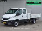 Iveco Daily 35C16 Open Laadbak met Kist Dubbel Cabine Dubbel, Auto's, Bestelwagens en Lichte vracht, Stof, Gebruikt, Euro 6, 4 cilinders