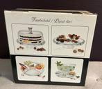 Taartschotel / Dipset 4in1, Huis en Inrichting, Keuken | Servies, Ophalen of Verzenden, Nieuw, Glas, Schaal of Schalen