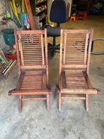 Chaises jardin, Ophalen, Gebruikt, Hout, Inklapbaar