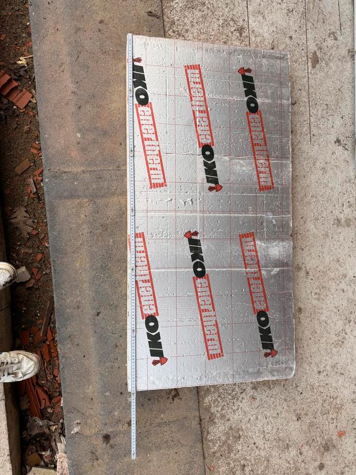 IKO Enertherm 255platen 183,6 m², Bricolage & Construction, Isolation & Étanchéité, Utilisé, Isolation de sol, Isolation des murs