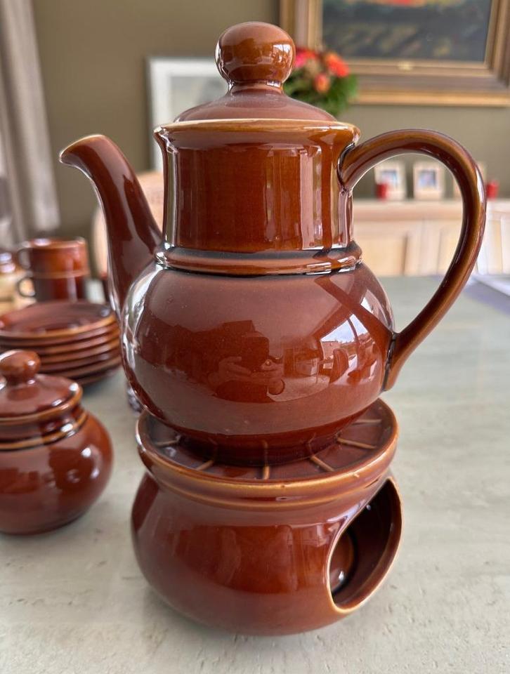 Vintage koffie thee servies ENGLAND FINA, Antiek en Kunst, Antiek | Servies compleet, Ophalen of Verzenden