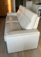 Salon cuir blanc. 3 places et deux places, Maison & Meubles, Enlèvement, Comme neuf