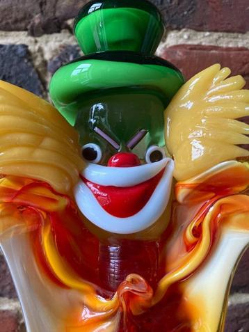 Grote vintage clown van Murano-glas - 40 cm beschikbaar voor biedingen