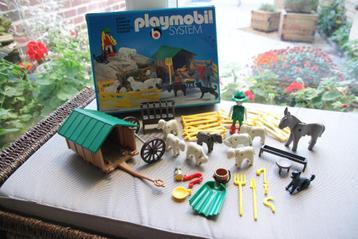 vintage Playmobil: herder met schapen 3412 beschikbaar voor biedingen