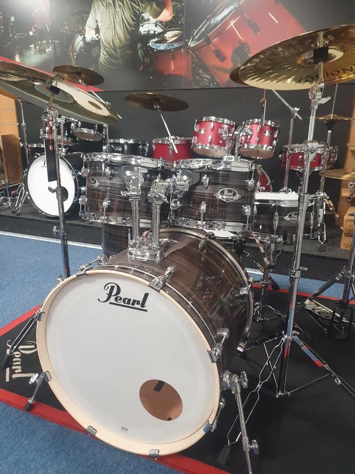 Pearl Export drumstel, compleet met hardware en cymbalen!, Musique & Instruments, Batteries & Percussions, Neuf, Pearl, Enlèvement ou Envoi