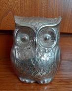 Tirelire vintage hibou en laiton H11,5 L10cm de 1960, Enlèvement ou Envoi