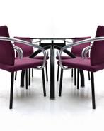 4 x Ettore Sottsass “Mandarin” Knoll stoelen, Ophalen, Gebruikt, Stof