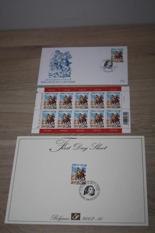 De Koene Ridder , postzegel items , FDS , FDC zegels, Verzamelen, Stripfiguren, Nieuw, Overige typen, Overige figuren, Ophalen of Verzenden